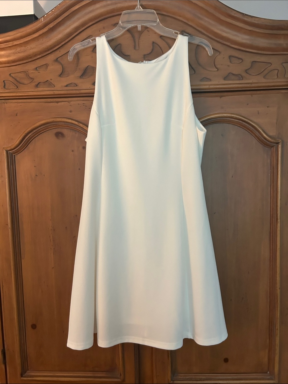 She and Sky Ivory Sleeveless A-Line Mini Dress